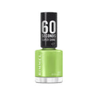 Rimmel 60 Seconds Super Shine Nail Polish, 110 Peach Nougat, Quick-Dry Nail Polish, Ultra-Shiny Finish, Easy to Apply, Vibrant Colour, Long-Wearing, Improved Formula, Vegan, 8ml - Very Good