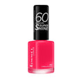Rimmel 60 Seconds Super Shine Nail Polish, 430 Coralicious, Quick-Dry Nail Polish, Ultra-Shiny Finish, Easy to Apply, Vibrant Colour, Long-Wearing, Improved Formula, Vegan, 8ml