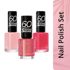 Rimmel 60 Seconds Super Shine Nail Polish, 430 Coralicious, Quick-Dry Nail Polish, Ultra-Shiny Finish, Easy to Apply, Vibrant Colour, Long-Wearing, Improved Formula, Vegan, 8ml