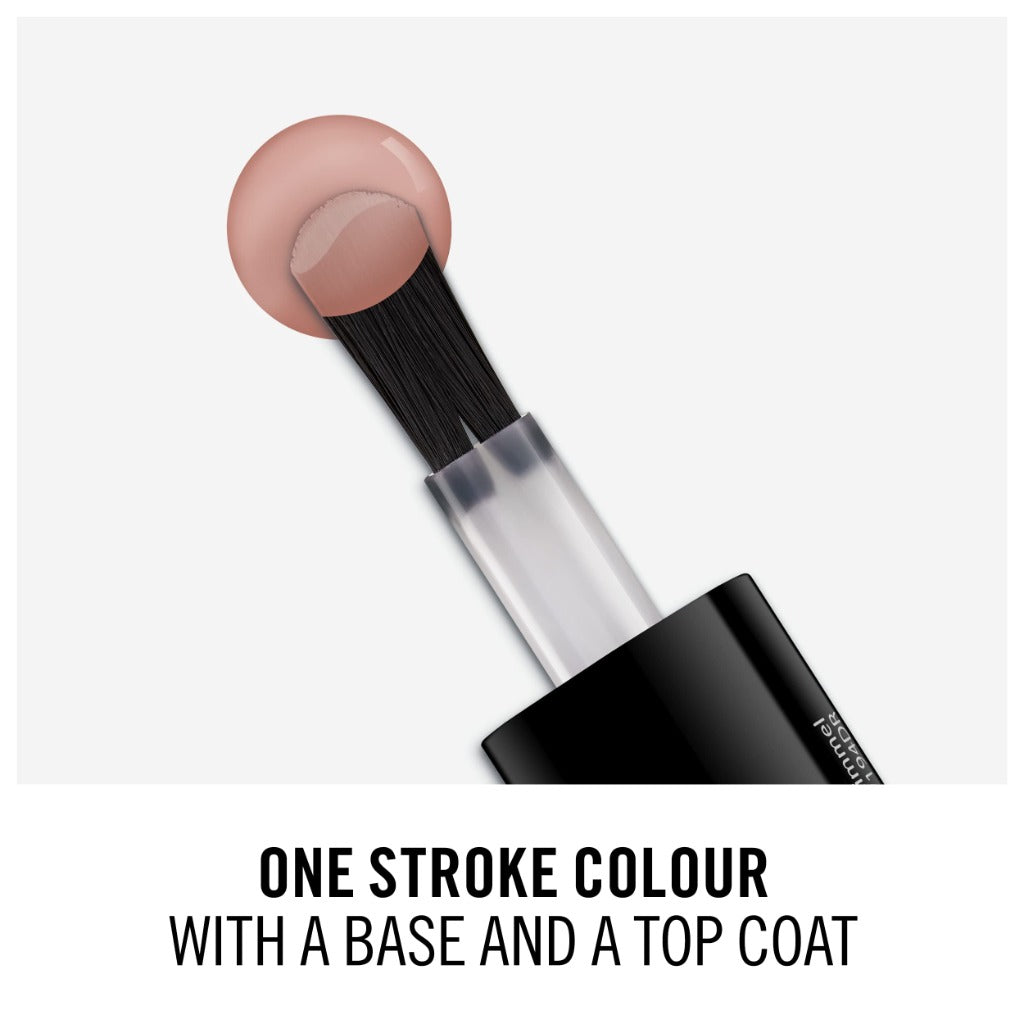 Rimmel 60 Seconds Super Shine Nail Polish, 500 Caramel Cupcake , Quick-Dry Nail Polish, Ultra-Shiny Finish, Easy to Apply, Vibrant Colour, Long-Wearing, Improved Formula, Vegan, 8ml