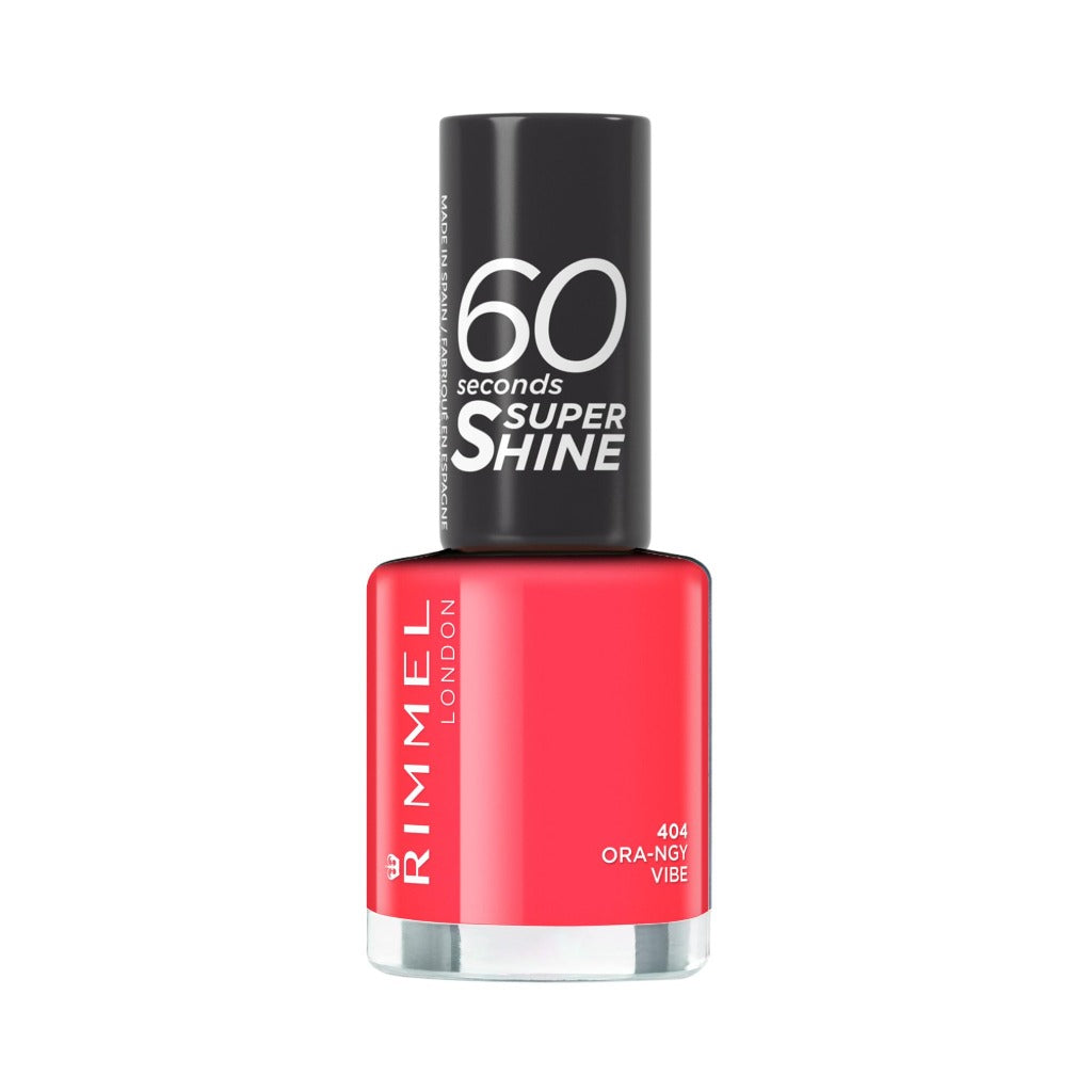 Rimmel 60 Seconds Super Shine Nail Polish, 856 Blue Breeze, Quick-Dry Nail Polish, Ultra-Shiny Finish, Easy to Apply, Vibrant Colour, Long-Wearing, Improved Formula, Vegan, 8ml