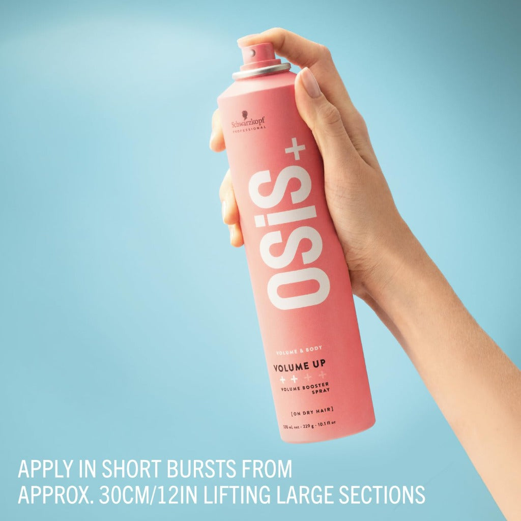 Schwarzkopf Professional OSiS Volume Up Anti Static Volume Spray For Hair Styling Enhances Hair's Texture Provides Root Lift Non Flaky On Dry Hair Medium Hold 300 ml