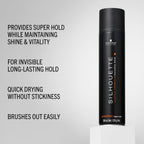 Schwarzkopf Professional Silhouette Super Hold Hairspray For Hair Styling Invisible Long Lasting Hold Micro Fine Film Formers Quick Drying Non Sticky Hairspray For Women Men 300 ml - Damaged Box