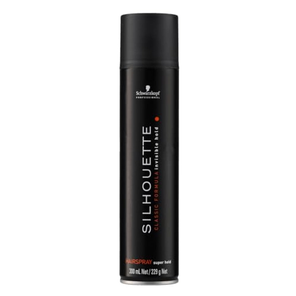 Schwarzkopf Professional Silhouette Super Hold Hairspray For Hair Styling Invisible Long Lasting Hold Micro Fine Film Formers Quick Drying Non Sticky Hairspray For Women Men 300 ml - Damaged Box