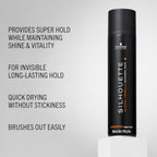Schwarzkopf Professional Silhouette Super Hold Hairspray For Hair Styling Invisible Long Lasting Hold Micro Fine Film Formers Quick Drying Non Sticky Hairspray For Women Men 300 ml - Damaged Box