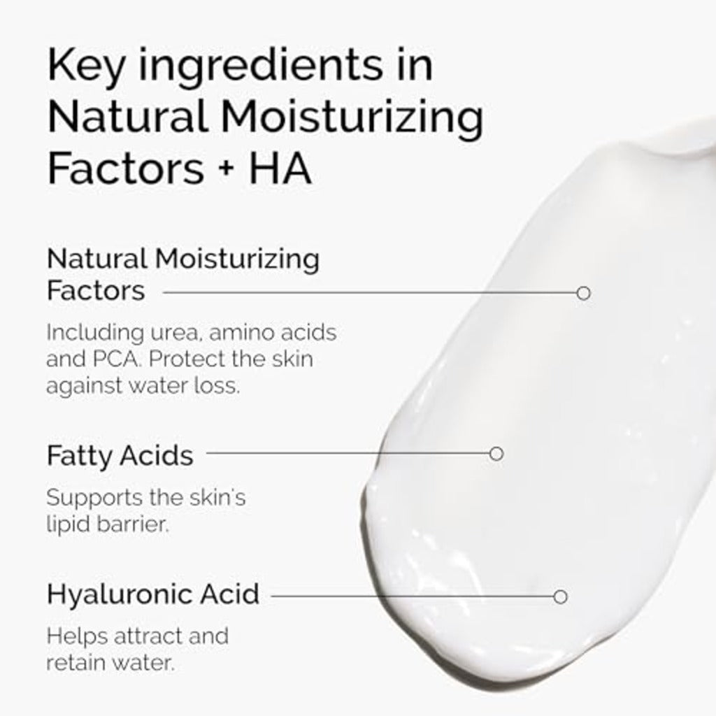 The Ordinary Natural Moisturizing Factors + HA, Lightweight Hydrator for Skin Barrier Support & Hydration, 100ml - Damaged Box