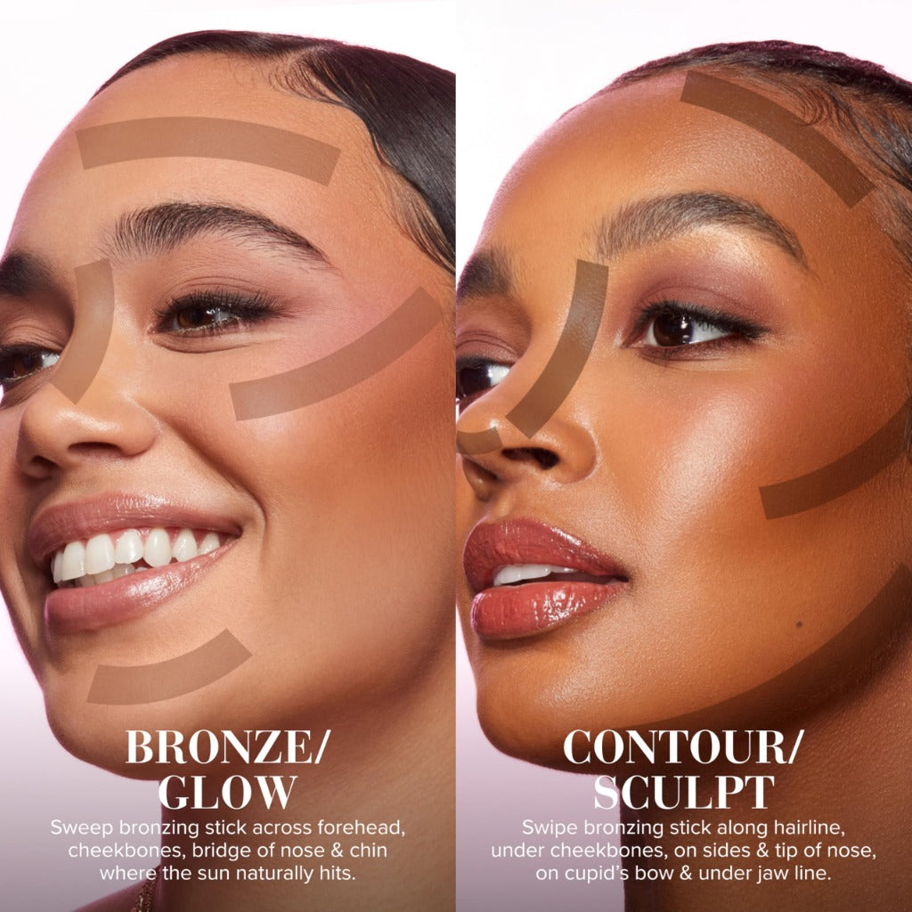 Too Faced Chocolate Soleil Melting Bronzing & Sculpting Stick | Cream, Lightweight + Vegan, 8.3ml - Damaged Box