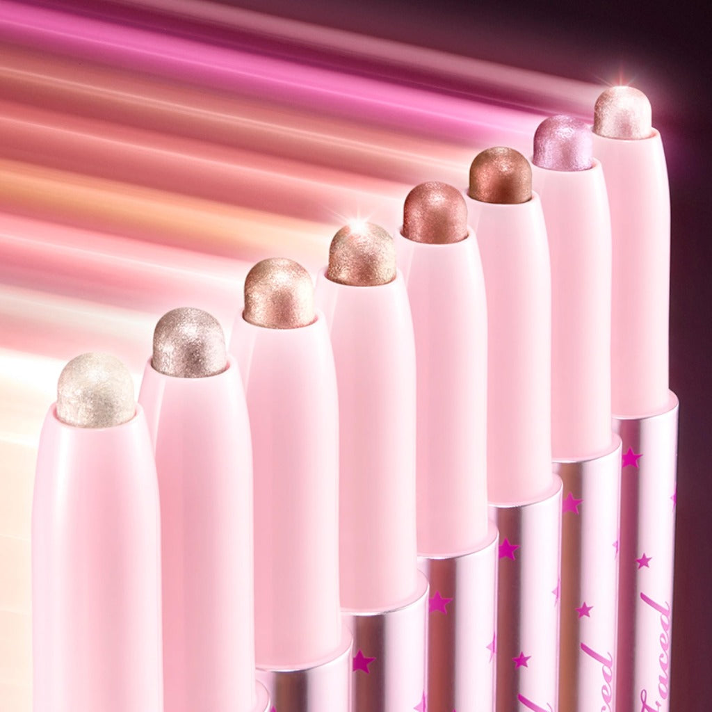 Too Faced Quickie Queen Eye Shadow Sticks | Creamy, Long Wearing + Non-Creasing, High-Impact Sparkle, 0.0525 oz - Damaged Box