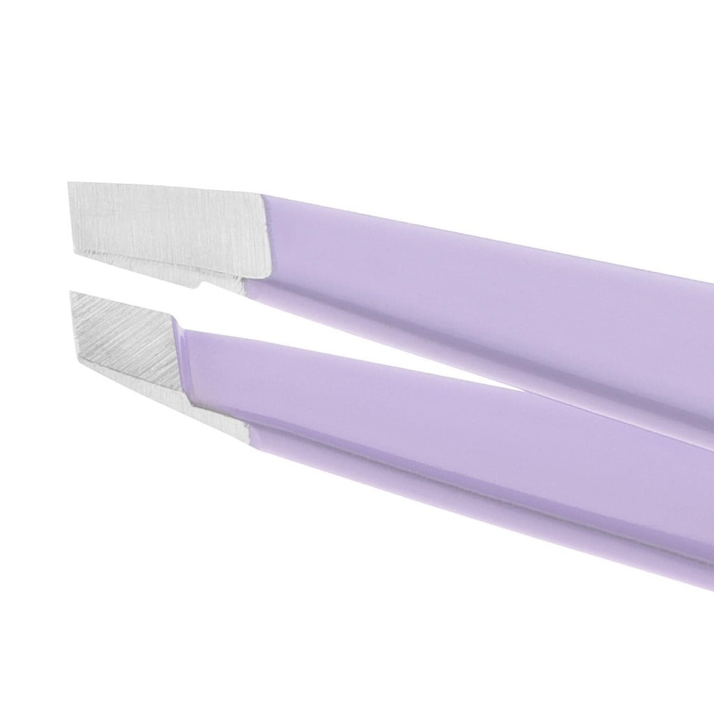 Tweezerman Lavender Slant Tweezer, Professional Stainless Steel Precision Tweezers for Facial Hair and Eyebrows, Amazon Exclusive (Pack of 1) - Very Good