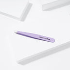 Tweezerman Lavender Slant Tweezer, Professional Stainless Steel Precision Tweezers for Facial Hair and Eyebrows, Amazon Exclusive (Pack of 1) - Very Good