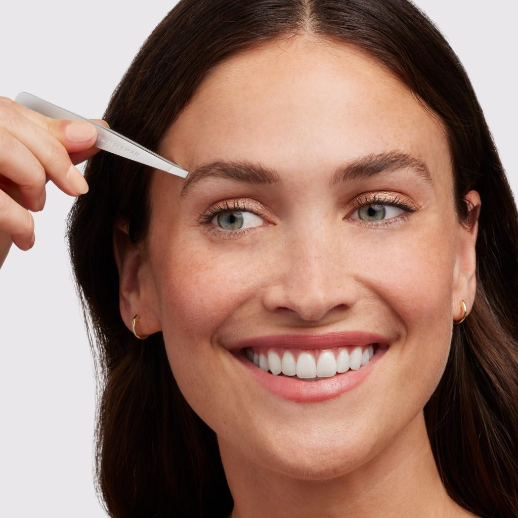 Tweezerman Platinum Silver Slant Tweezer