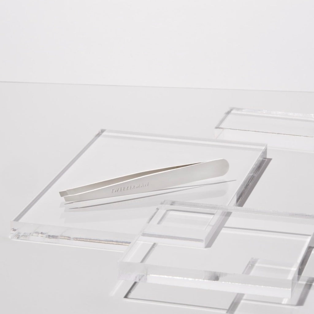 Tweezerman Platinum Silver Slant Tweezer