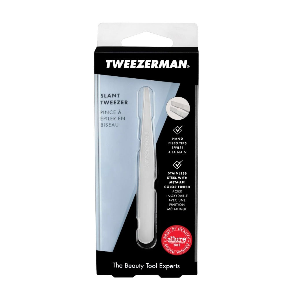 Tweezerman Platinum Silver Slant Tweezer