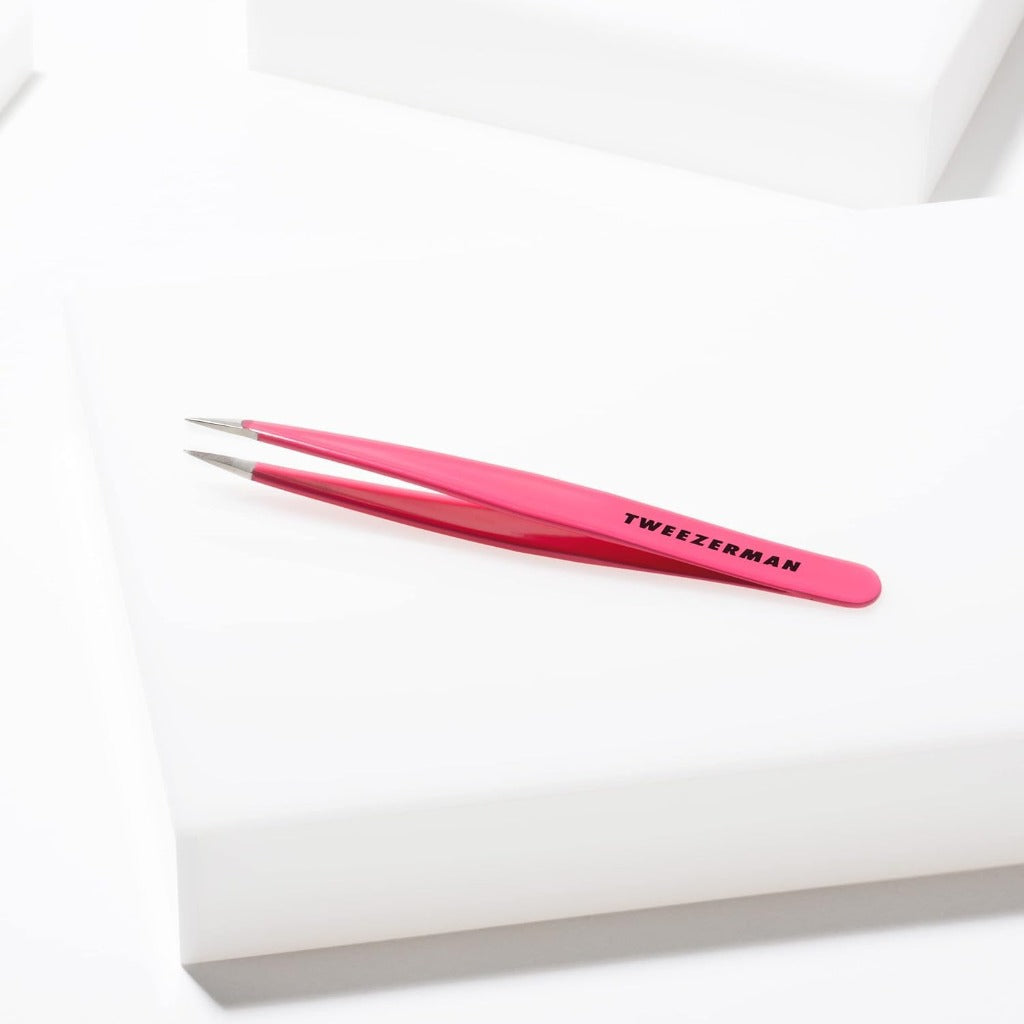 Tweezerman Pretty in Pink Stainless Steel Precision Tip Tweezers, 1241-PR