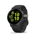 Garmin Vivoactive 5 Smartwatch Black Aluminum Bezel with Silicone Band GPS Fitness and Health Tracker for Android and iOS - Like New