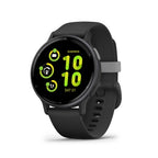 Garmin Vivoactive 5 Smartwatch Black Aluminum Bezel with Silicone Band GPS Fitness and Health Tracker for Android and iOS - Like New