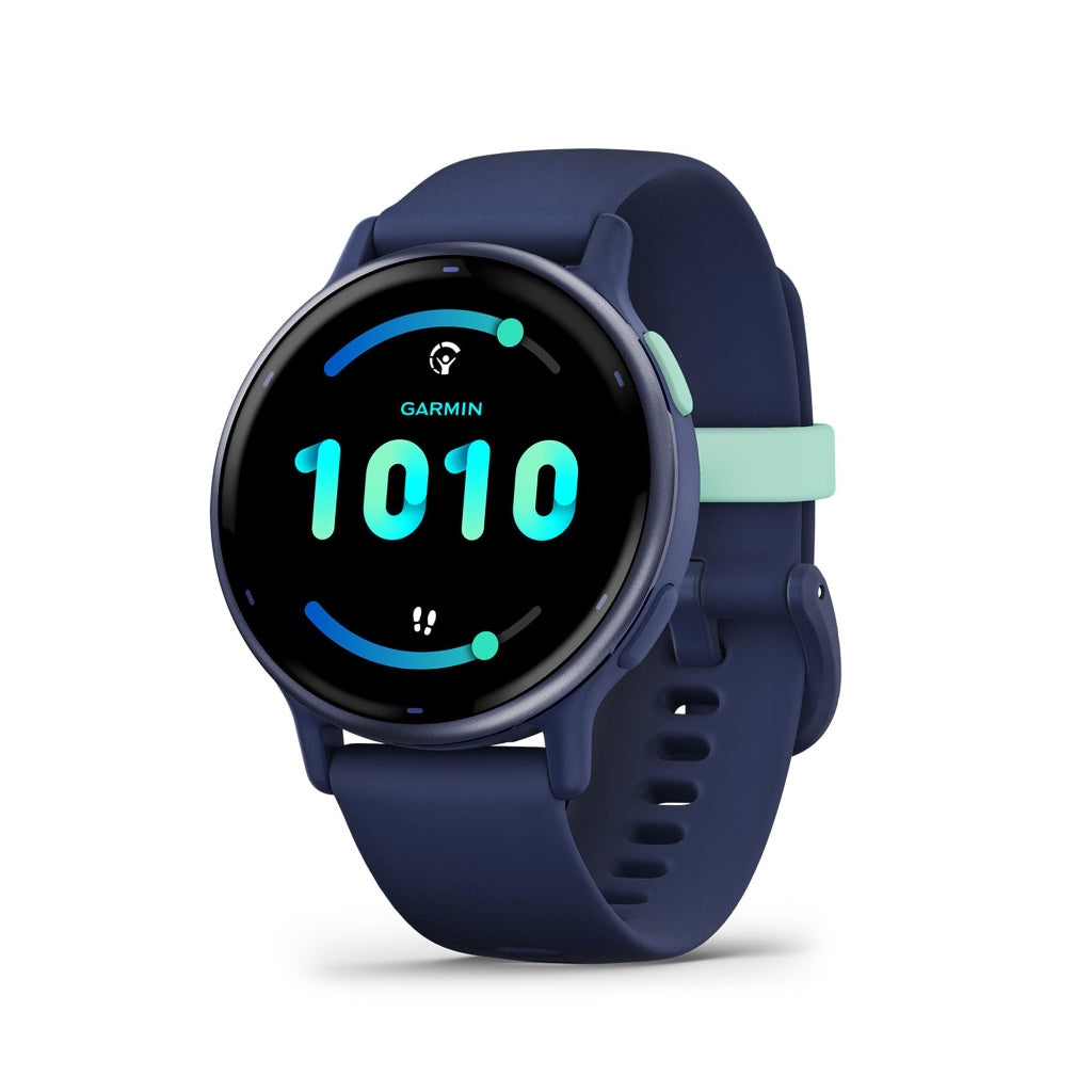 Garmin Vivoactive 5 Smartwatch Black Aluminum Bezel with Silicone Band GPS Fitness and Health Tracker for Android and iOS - Like New