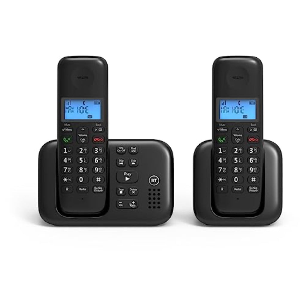 BT 3960 Cordless Landline House Phone, Home Phone, Nuisance Call Blocker, Do Not Disturb button, Answer Machine, Twin Handset Pack  - Like New