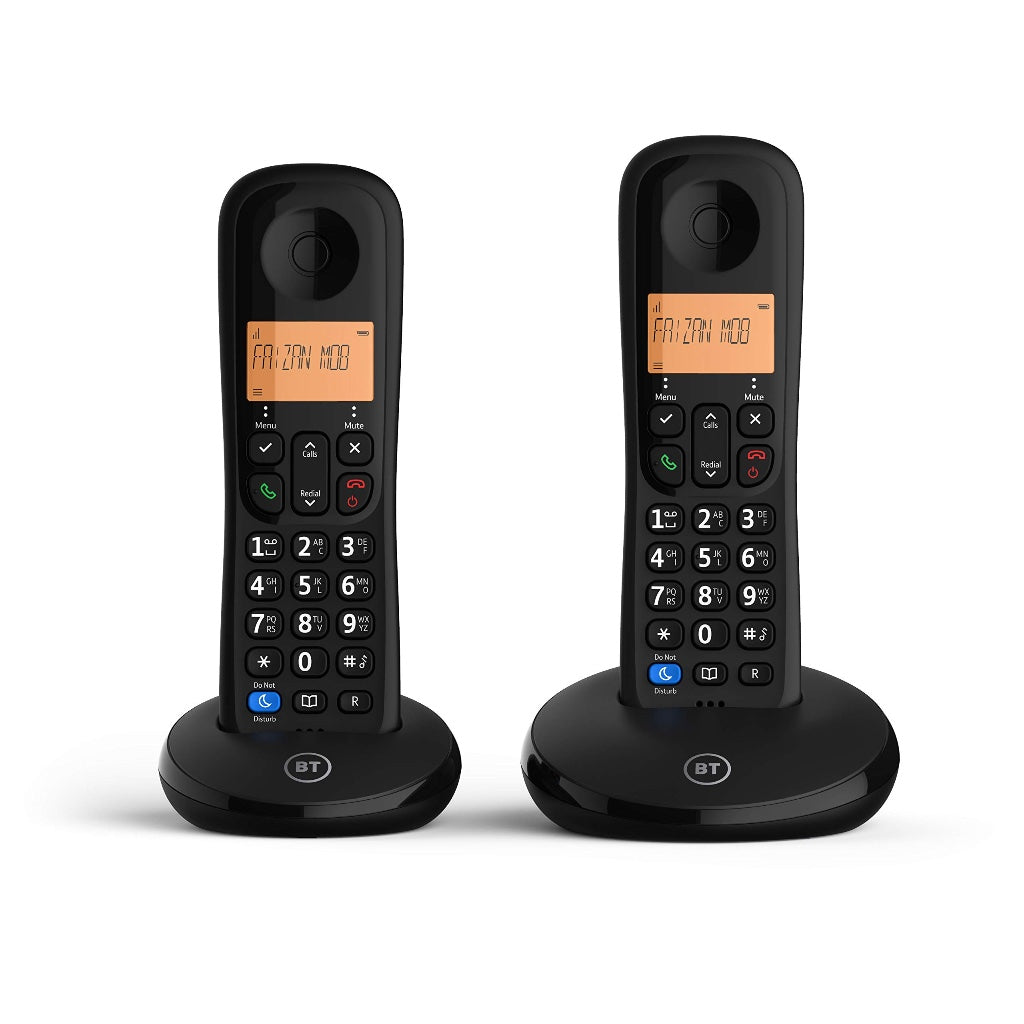 BT Everyday Cordless Home Phone Triple Handset Pack Digital DECT Landline Telephone with Nuisance Call Blocking Black 089311 - Like New