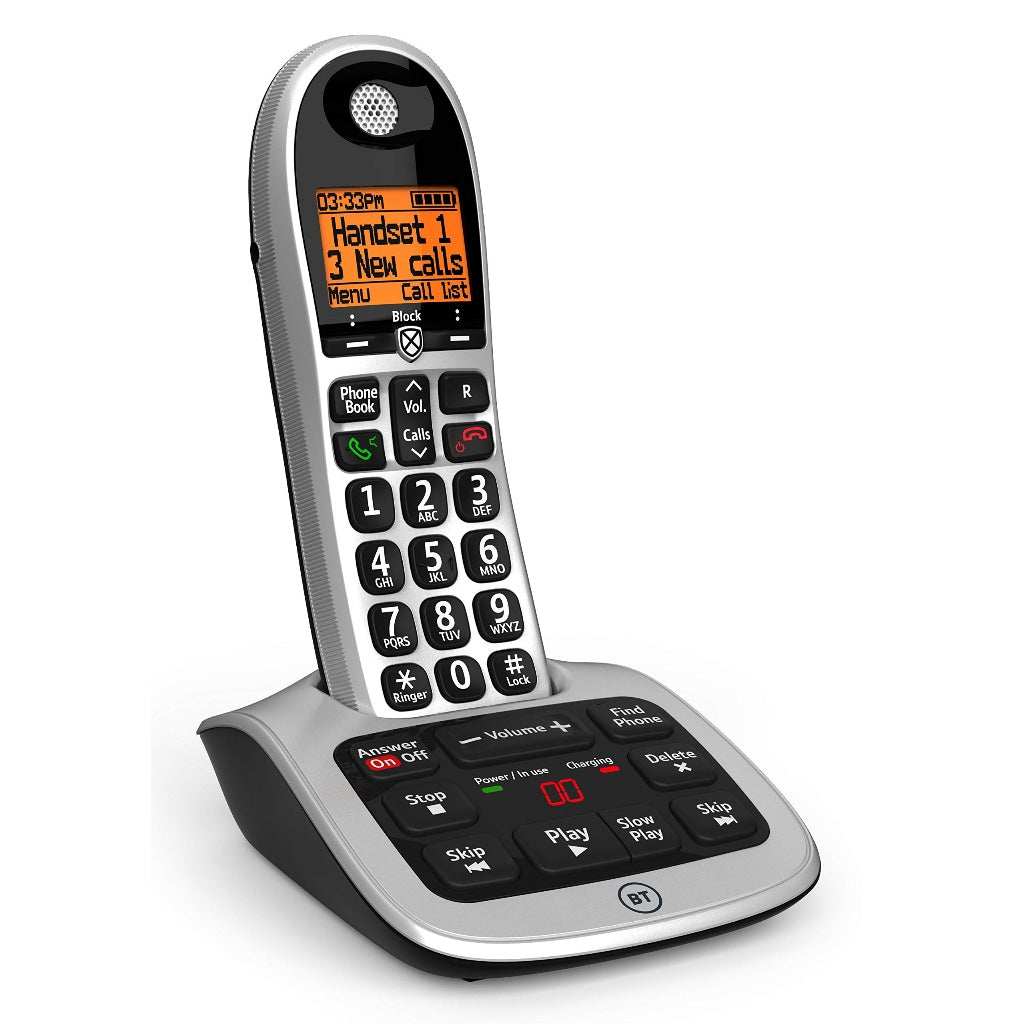BT 4600 Advanced Nuisance Call Blocker Cordless Home Phone Single Handset Digital Cordless Telephone with Answering Machine and Large Screen - Like New