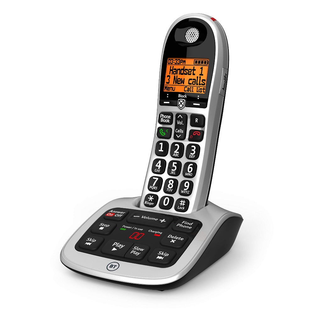 BT 4600 Advanced Nuisance Call Blocker Cordless Home Phone Single Handset Digital Cordless Telephone with Answering Machine and Large Screen - Like New