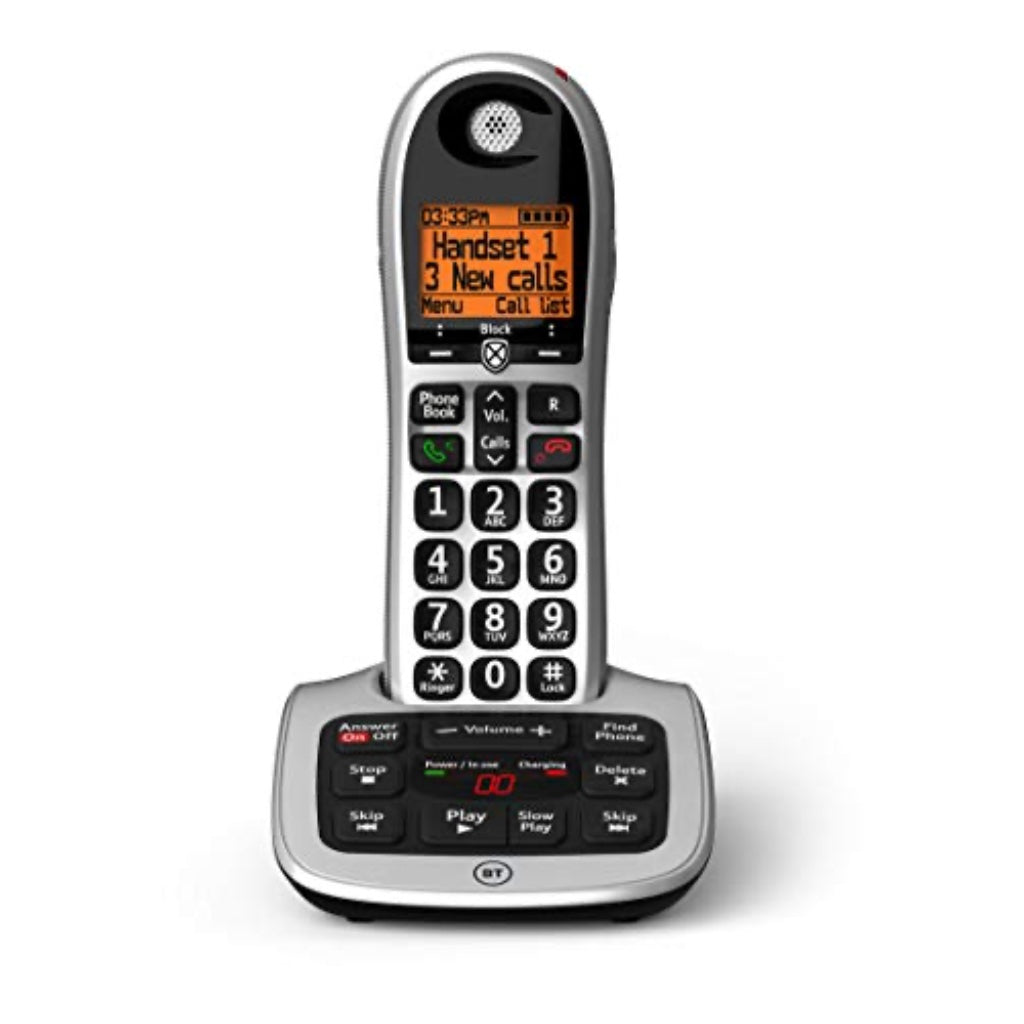 BT 4600 Advanced Nuisance Call Blocker Cordless Home Phone Single Handset Digital Cordless Telephone with Answering Machine and Large Screen - Like New
