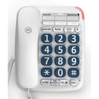 BT Big Button 200 Cordless Telephone with Large Buttons and Hearing Aid Compatibility - Single Handset White