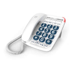 BT Big Button 200 Cordless Telephone with Large Buttons and Hearing Aid Compatibility - Single Handset White
