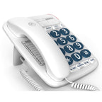 BT Big Button 200 Cordless Telephone with Large Buttons and Hearing Aid Compatibility - Single Handset White