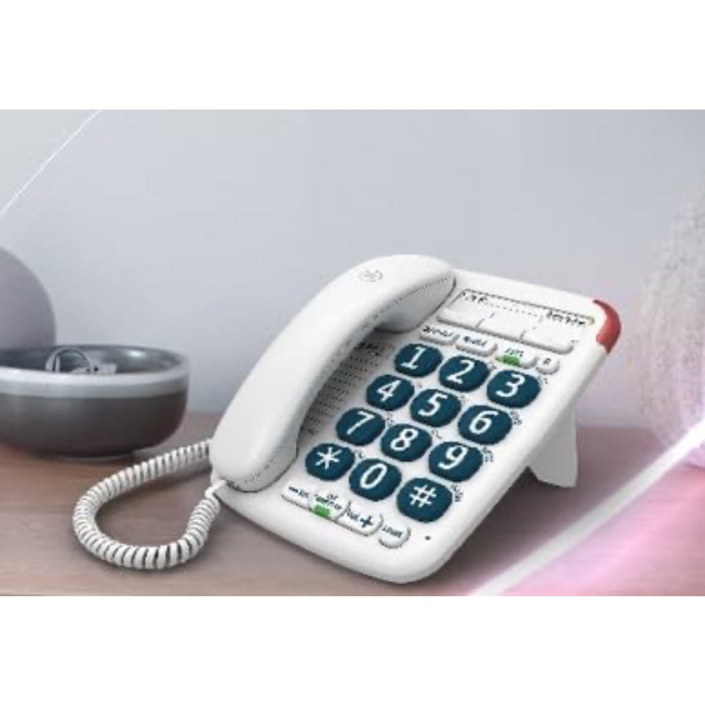 BT Big Button 200 Cordless Telephone with Large Buttons and Hearing Aid Compatibility - Single Handset White