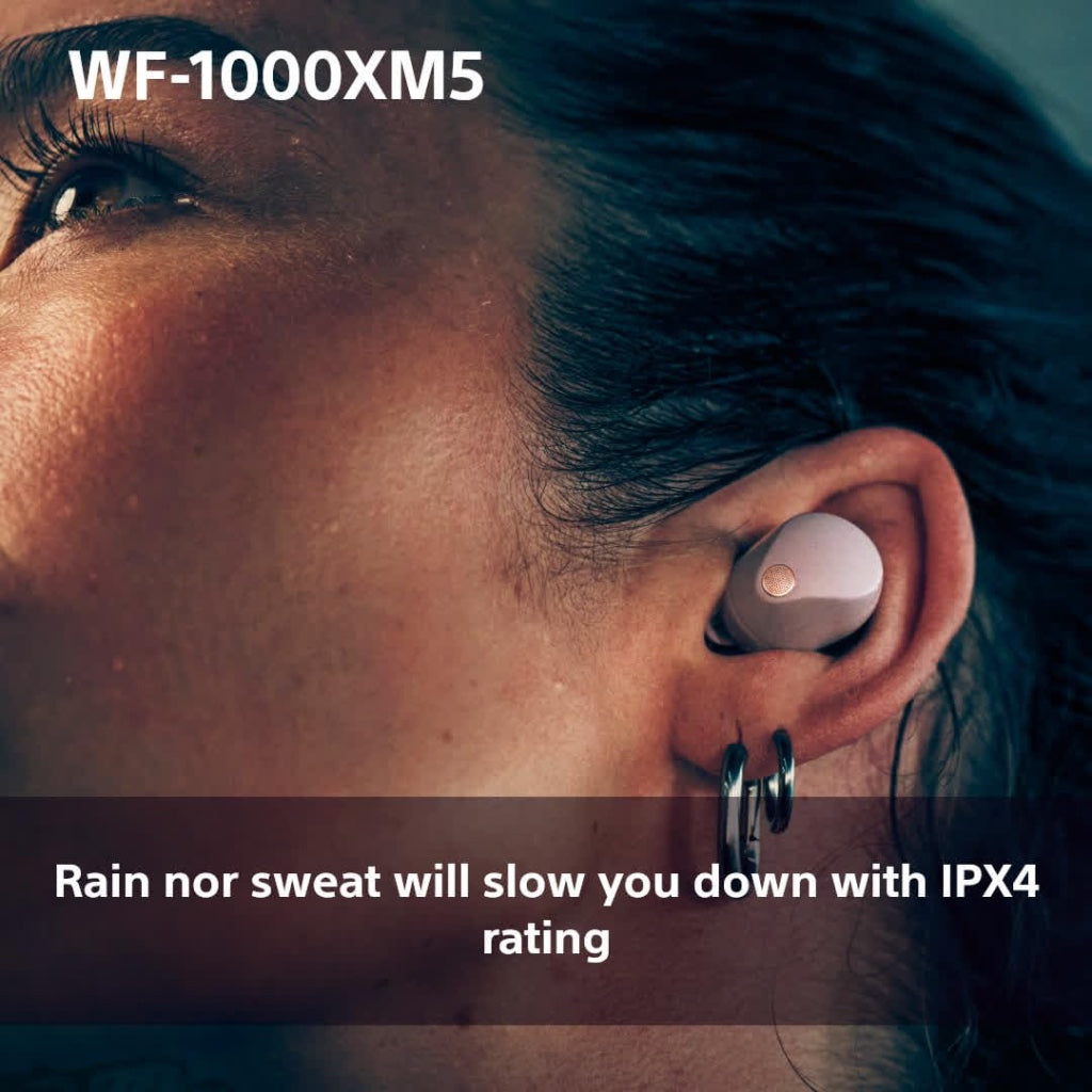 Sony WF-1000XM5 Noise Cancelling Wireless Earbuds Bluetooth Headphones - Smokey Pink - WF1000XM5P.CE7 - Like New