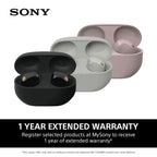 Sony WF-1000XM5 Noise Cancelling Wireless Earbuds Bluetooth Headphones - Smokey Pink - WF1000XM5P.CE7 - Like New