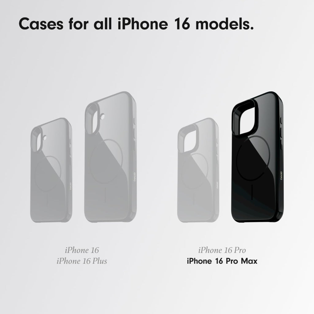 Beats iPhone 16 Pro Max Case with MagSafe Soft-Touch Silicone Protective Cover - Black - MKHU3ZM/A