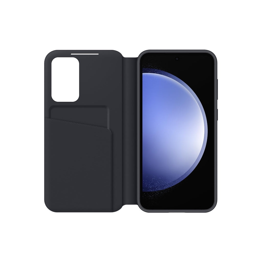 Samsung Galaxy S23 FE Smart View Wallet Case - Official Protective Flip Cover with Card Slot and Window - Black - Like New