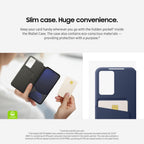 Samsung Galaxy S24 FE Smart View Wallet Case - Official Protective Flip Cover with Card Slot and Window - Like New