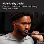 Beats Solo Buds True Wireless Bluetooth Earbuds Transparent Red In-Ear Headphones with Built-In Microphone and USB-C Charging B0D3JHKYNG - Damaged Box