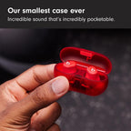 Beats Solo Buds True Wireless Bluetooth Earbuds Transparent Red In-Ear Headphones with Built-In Microphone and USB-C Charging B0D3JHKYNG - Damaged Box