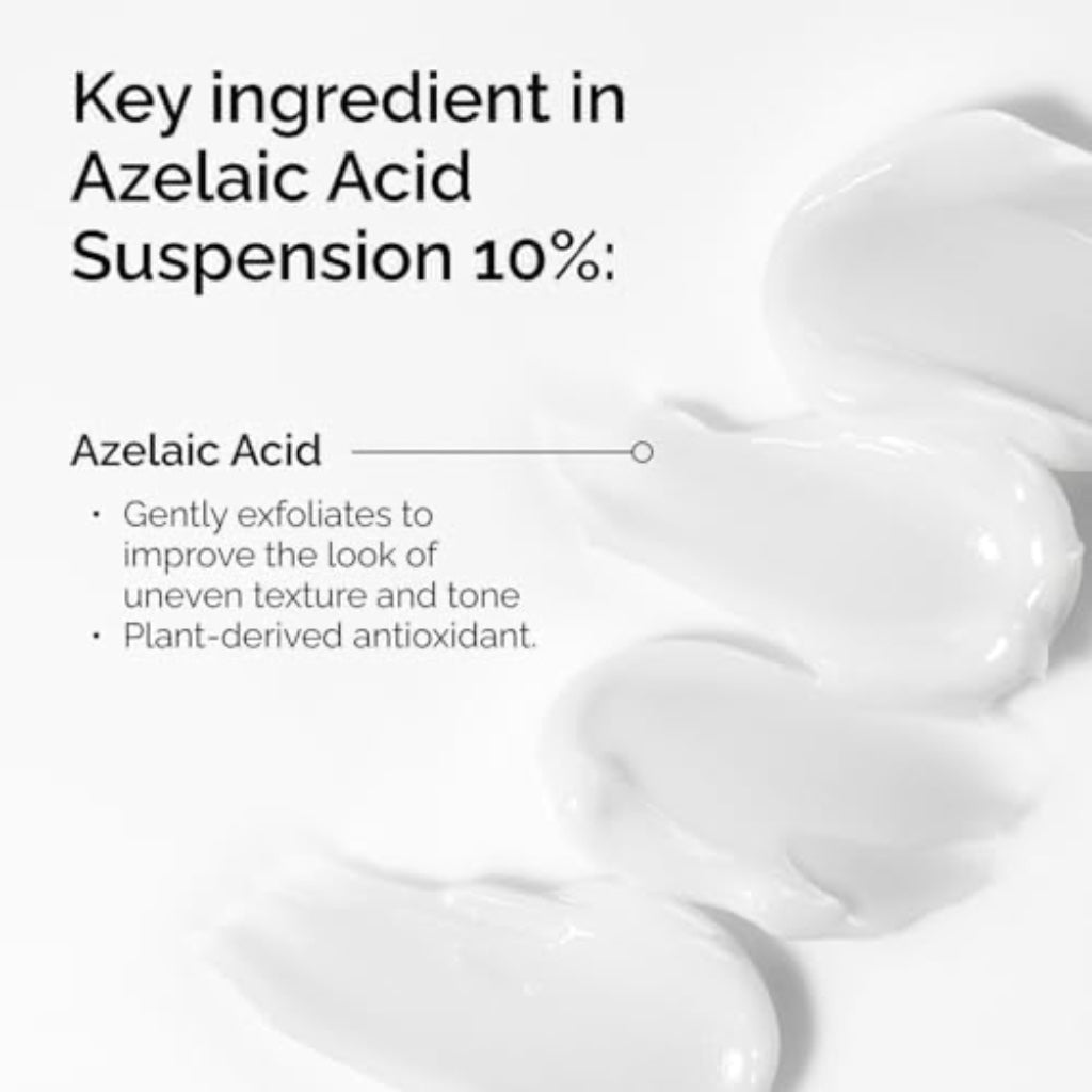 The Ordinary Azelaic Acid Suspension 10%, Brightening Formula for Uneven and Blemish-Prone Skin, Suitable for Rosacea-Prone Skin, 30ml