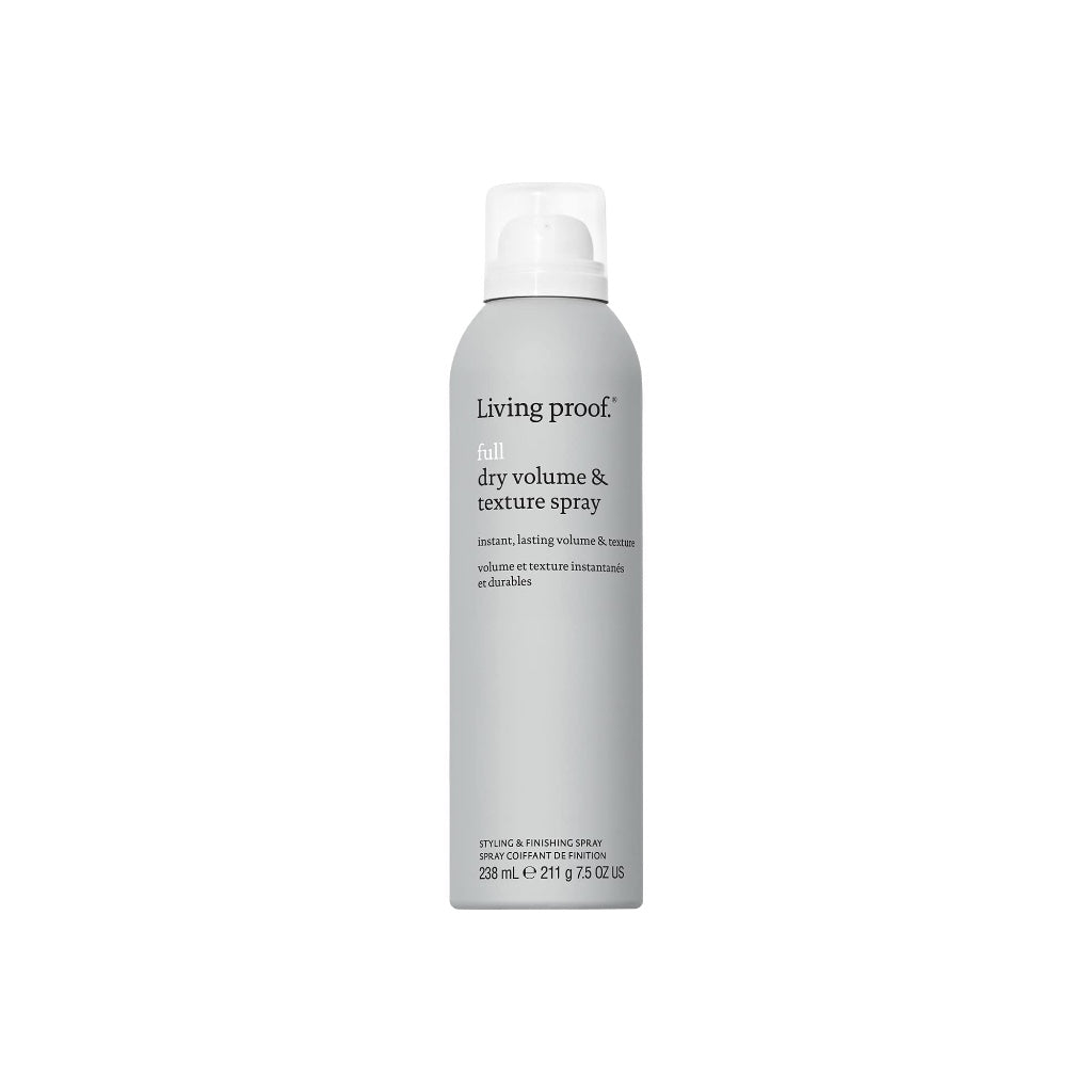 Living Proof Full Dry Volume & Texture Spray - Weightless Buildable Volume & Texture for Fine/Flat Hair - Heat Protection up to 210 ^0C - Vegan, Silicone- & Paraben-Free - Damaged Box