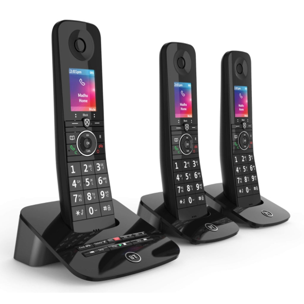 BT Premium Cordless Telephone Twin Pack 2 Handsets Digital Home Phone with Nuisance Call Blocking and Answer Machine B0787G3VRQ