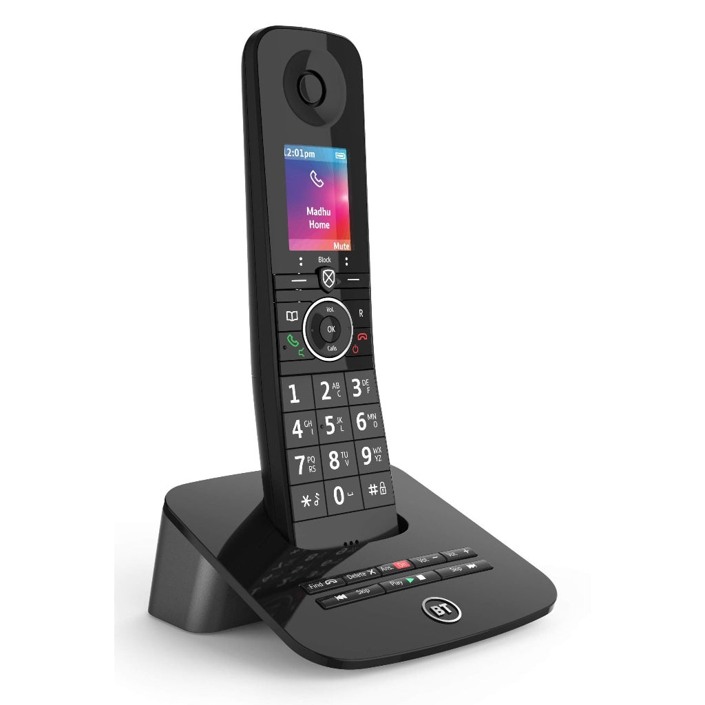 BT Premium Cordless Telephone Twin Pack 2 Handsets Digital Home Phone with Nuisance Call Blocking and Answer Machine B0787G3VRQ