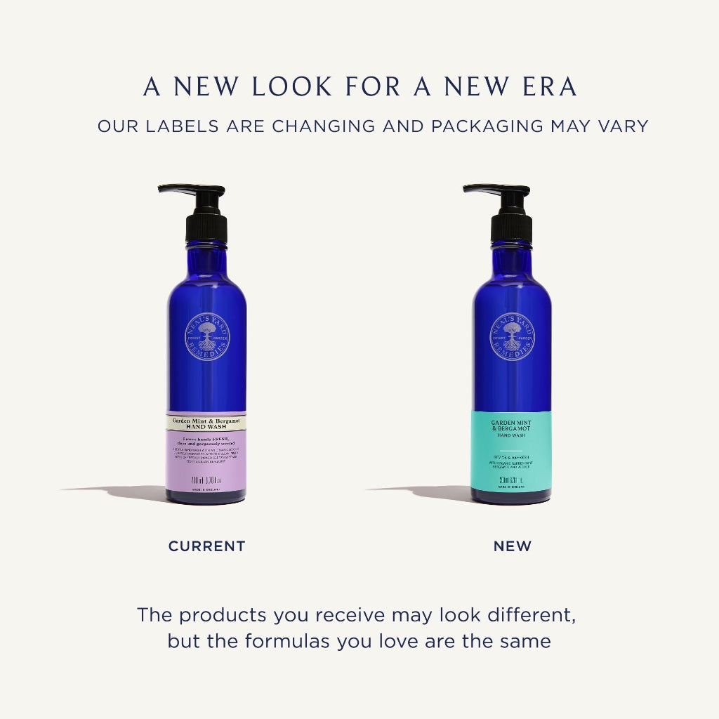 Neal's Yard Remedies Garden Mint & Bergamot Hand Wash - Pump or No Pump | Organic Hand Wash with Organic Garden Mint and Bergamot Essential Oils | Vegan Made with Organic Ingredients | 200ml
