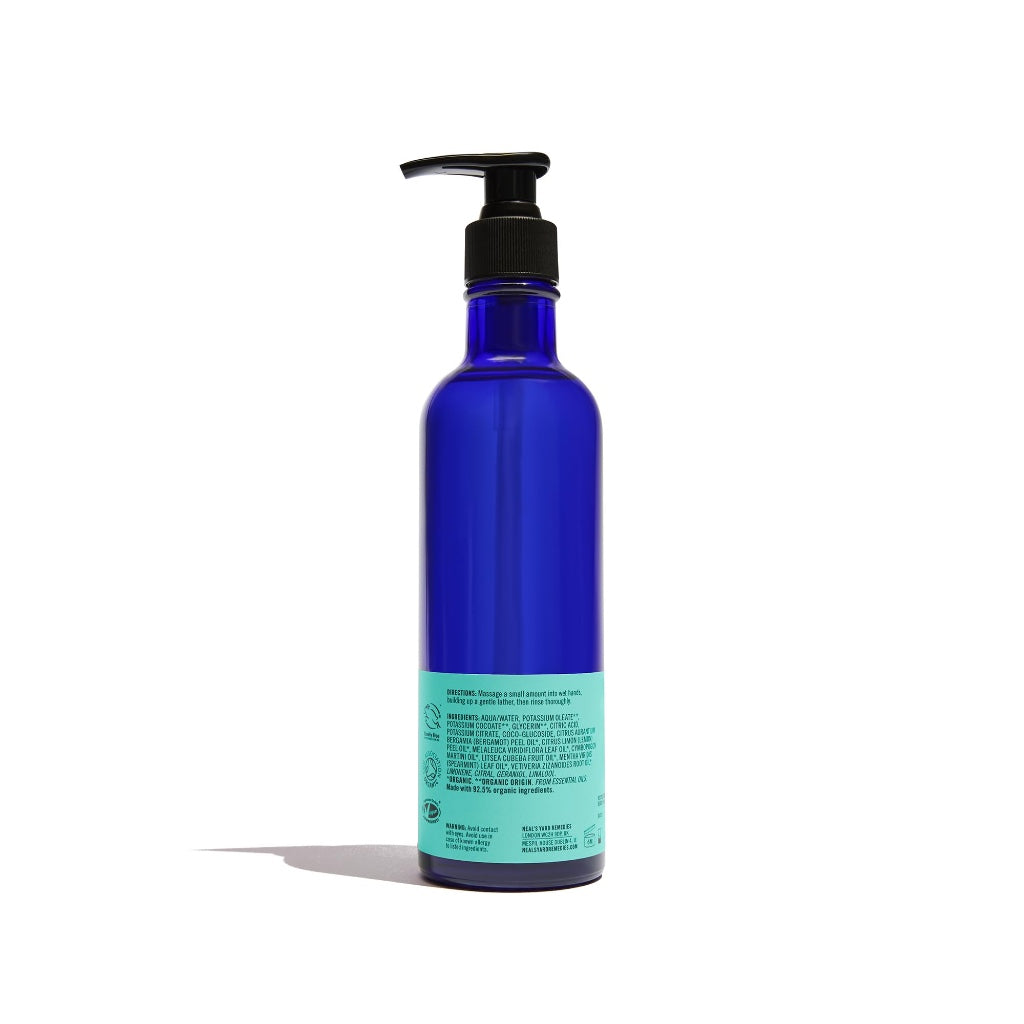 Neal's Yard Remedies Garden Mint & Bergamot Hand Wash - Pump or No Pump | Organic Hand Wash with Organic Garden Mint and Bergamot Essential Oils | Vegan Made with Organic Ingredients | 200ml