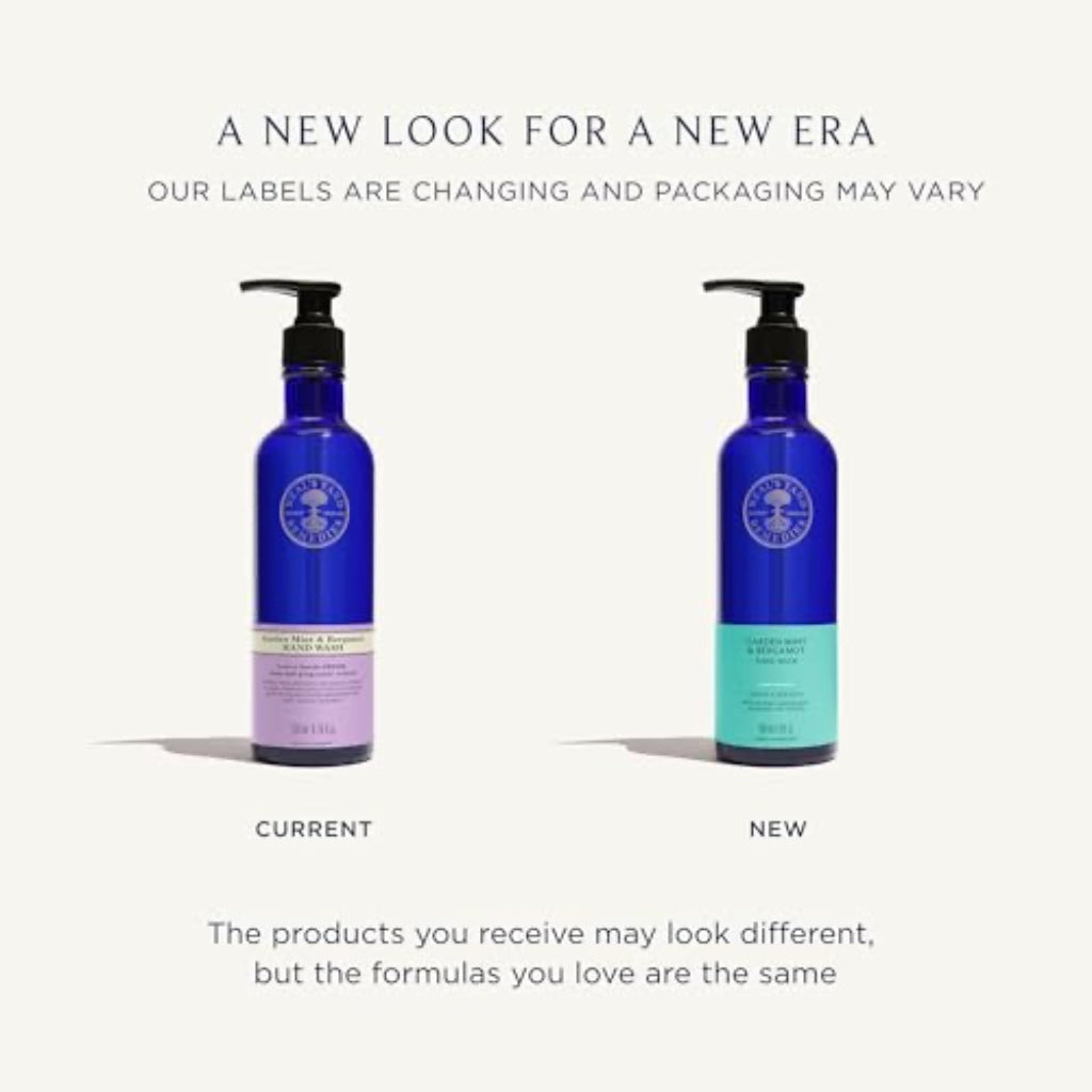 Neal's Yard Remedies Garden Mint & Bergamot Hand Wash - Pump or No Pump | Organic Hand Wash with Organic Garden Mint and Bergamot Essential Oils | Vegan Made with Organic Ingredients | 200ml