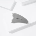 Tweezerman Stainless Steel Gua Sha, Face Guasha Tool for Jawline Sculpting & Puffiness Reducing, Guasha Massage Tool (Pack of 1) - Damaged Box
