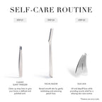 Tweezerman Stainless Steel Gua Sha, Face Guasha Tool for Jawline Sculpting & Puffiness Reducing, Guasha Massage Tool (Pack of 1) - Damaged Box