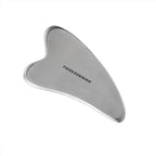 Tweezerman Stainless Steel Gua Sha, Face Guasha Tool for Jawline Sculpting & Puffiness Reducing, Guasha Massage Tool (Pack of 1) - Damaged Box