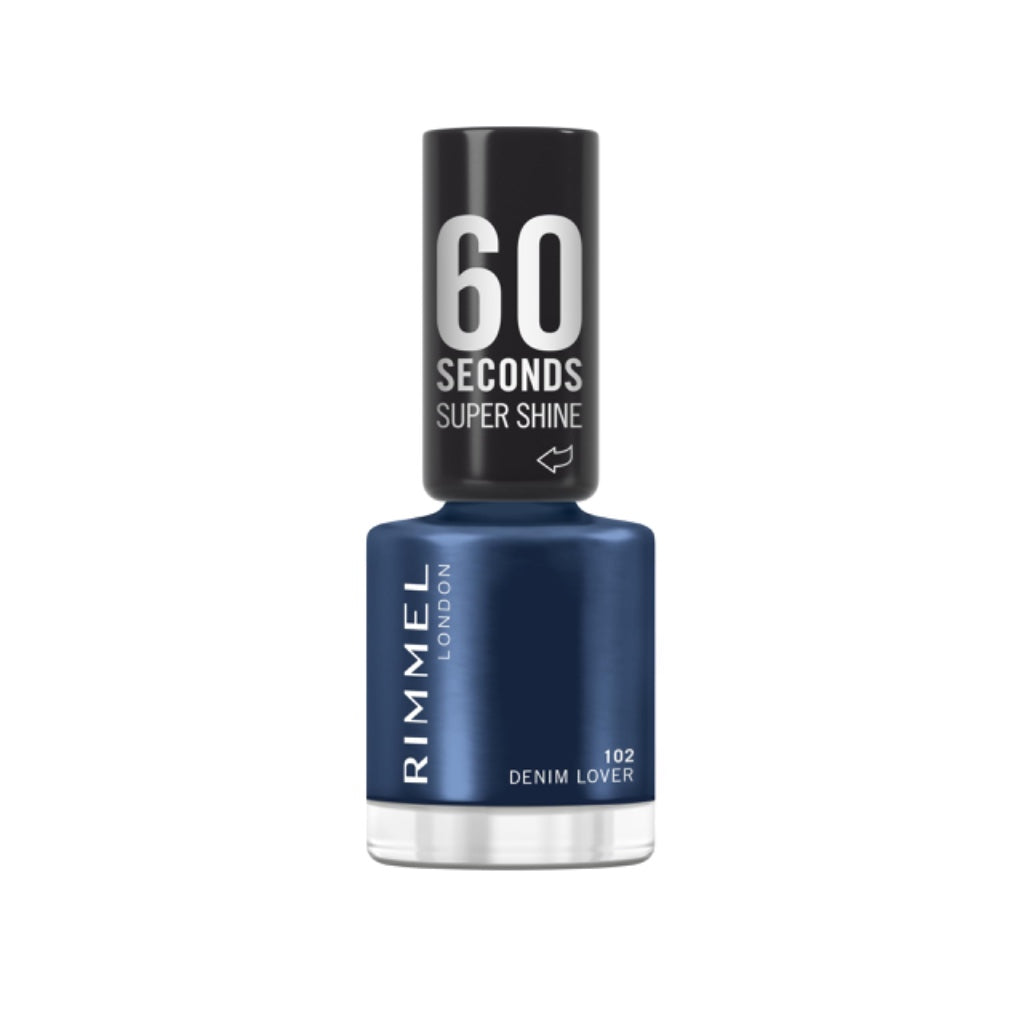 Rimmel 60 Seconds Super Shine Nail Polish, 109 Evening Sand, Quick-Dry Nail Polish, Ultra-Shiny Finish, Easy to Apply, Vibrant Colour, Long-Wearing, Improved Formula, Vegan, 8ml
