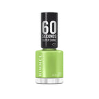 Rimmel 60 Seconds Super Shine Nail Polish, 109 Evening Sand, Quick-Dry Nail Polish, Ultra-Shiny Finish, Easy to Apply, Vibrant Colour, Long-Wearing, Improved Formula, Vegan, 8ml