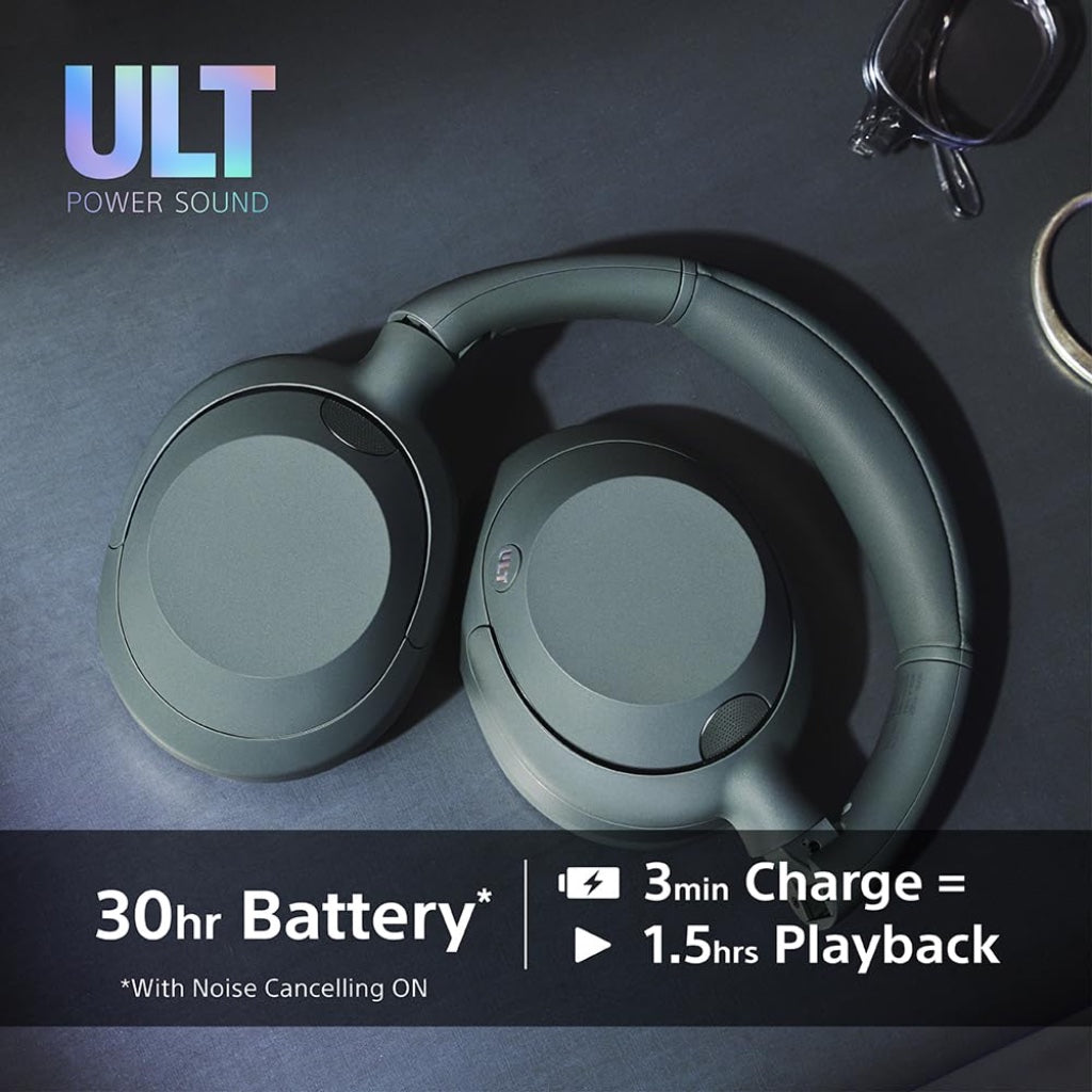 Sony Ultimate Wireless Noise Cancelling Overhead Headphones - Bluetooth Foldable Headset with Built-in Microphone and Long Battery Life - Like New